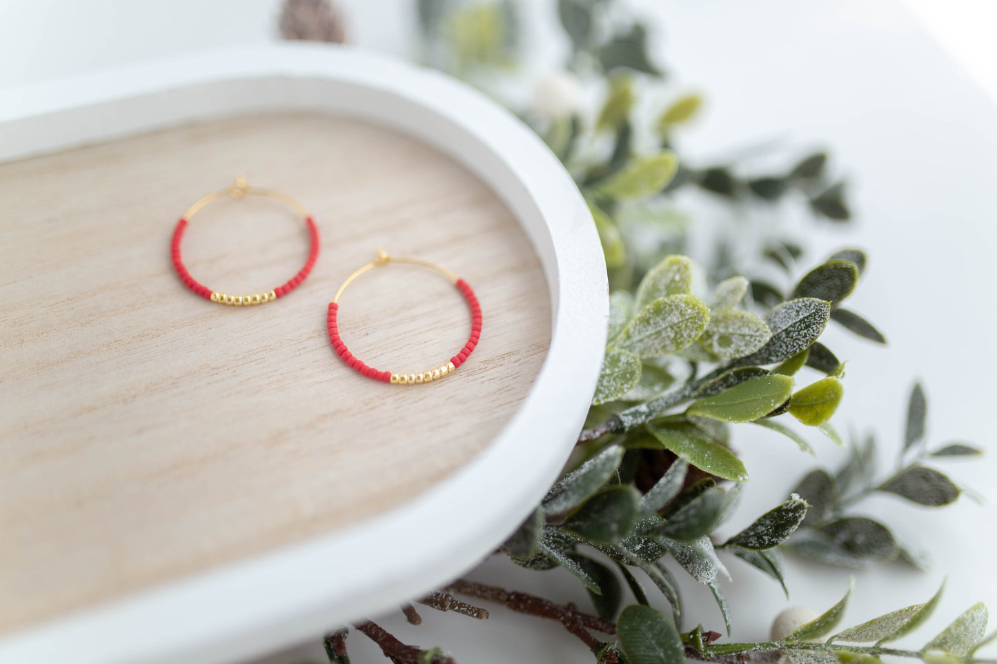 Beaded Earrings | Festive Hoops | Merry Everything