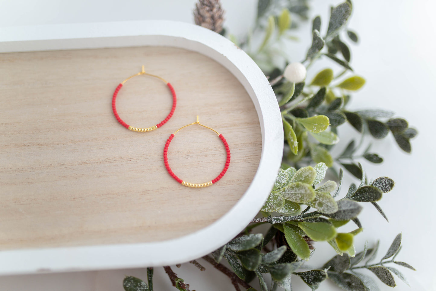 Beaded Earrings | Festive Hoops | Merry Everything