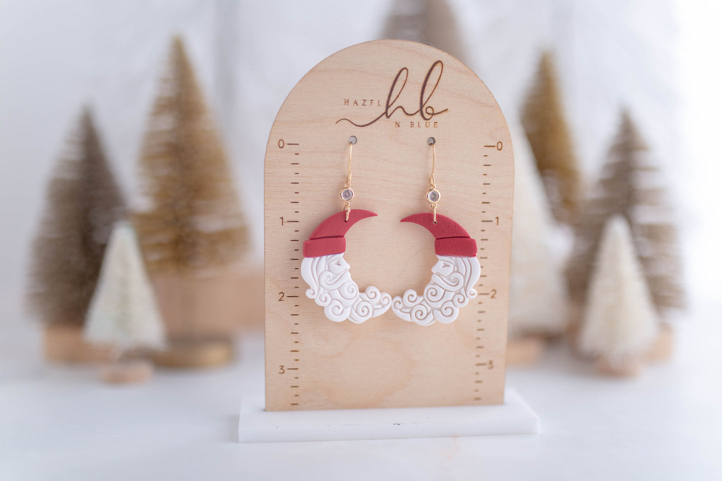 Clay Earrings | Santa Moons | Merry Everything