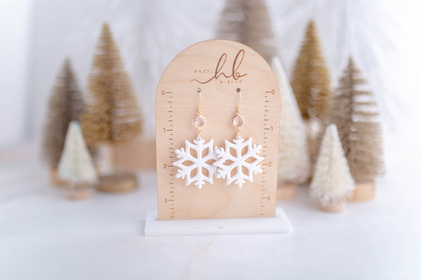 Clay Earrings | Snowflakes | Merry Everything