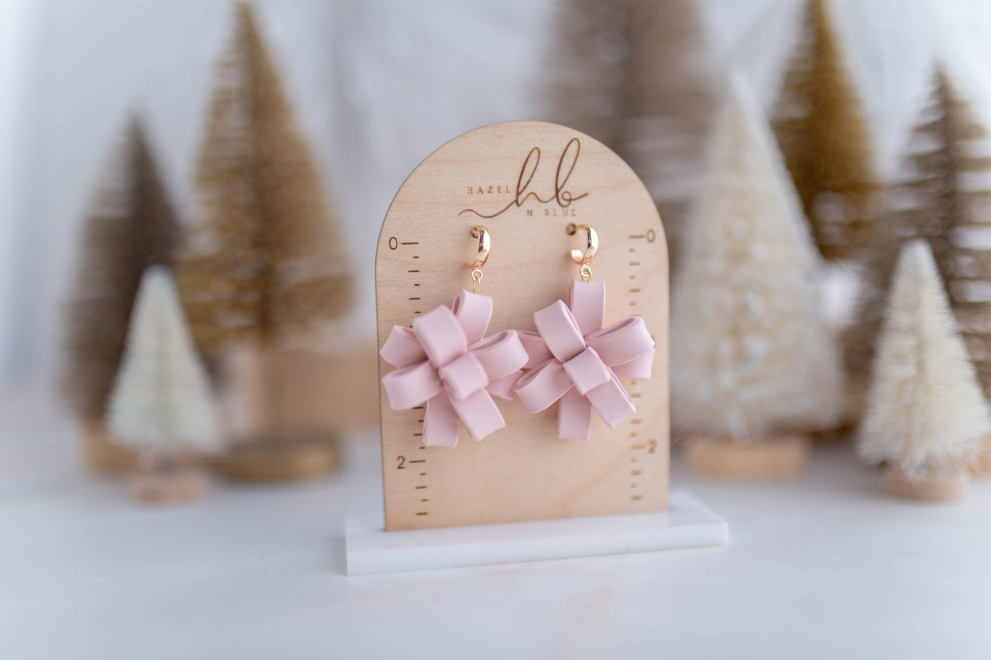 Clay Earrings | Christmas Bows | Merry Everything