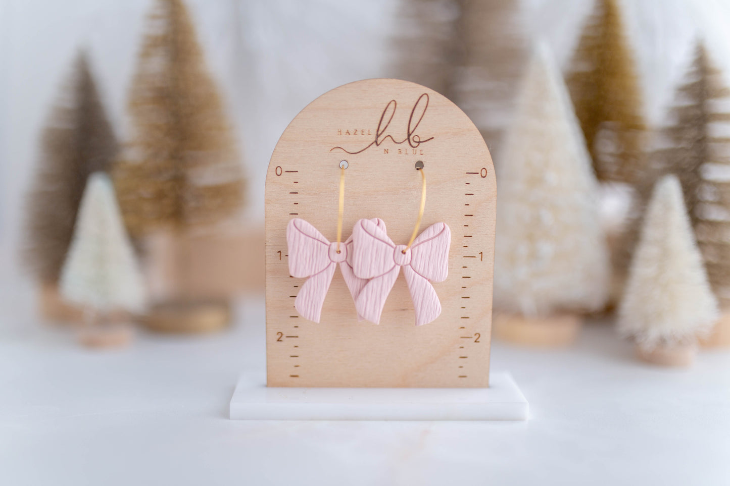 Clay Earrings | Bow Hoops | Merry Everything