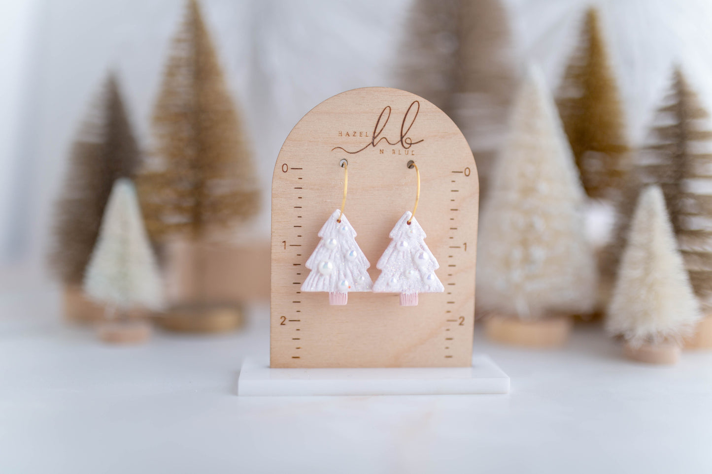 Clay Earrings | Bauble Tree Hoops | Merry Everything