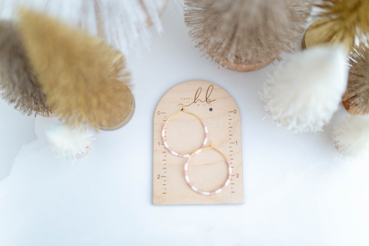 Beaded Earrings | Candy Cane Hoops | Merry Everything