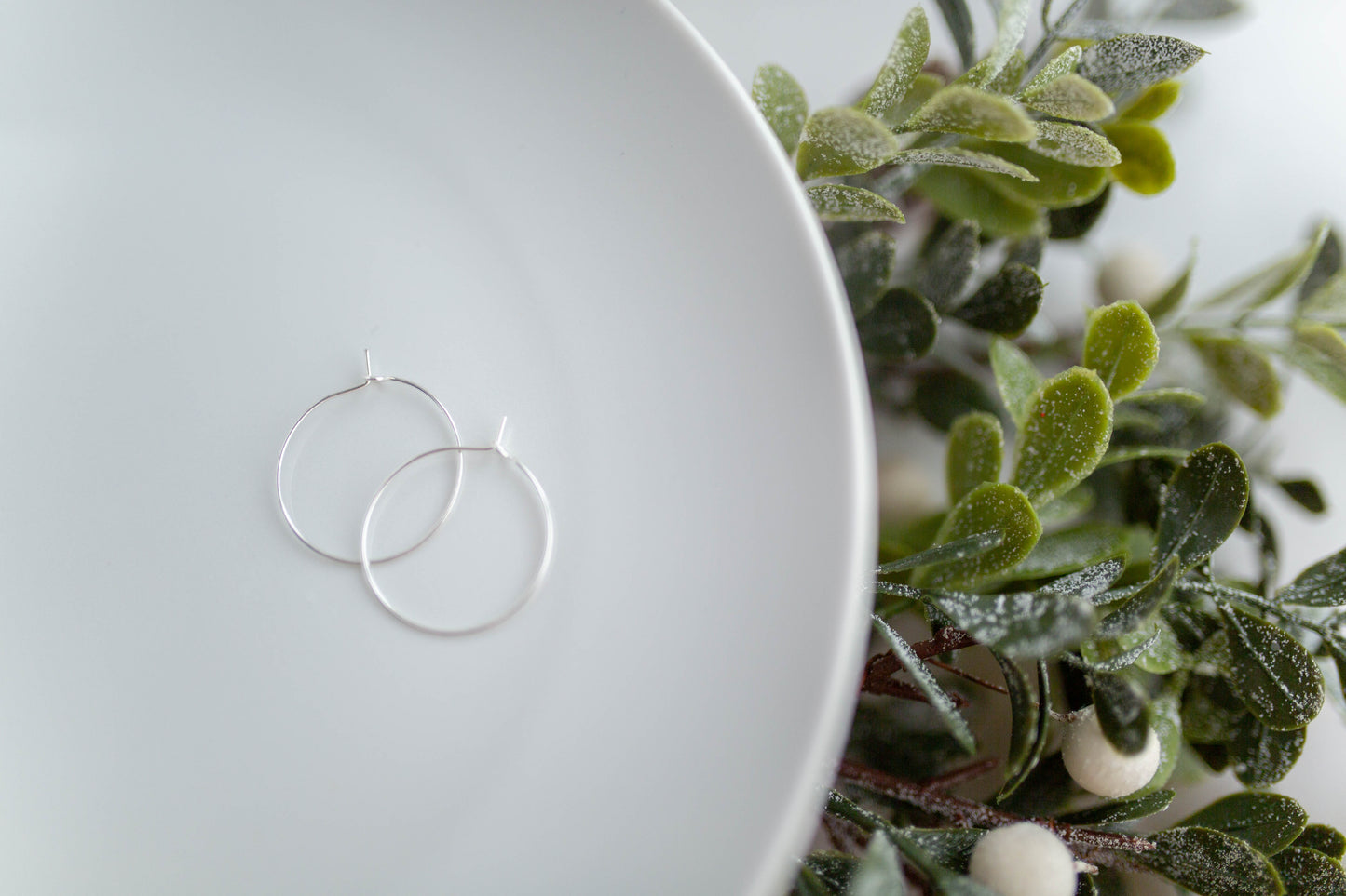 Clay Earrings | Snowflake Hoops | Merry Everything