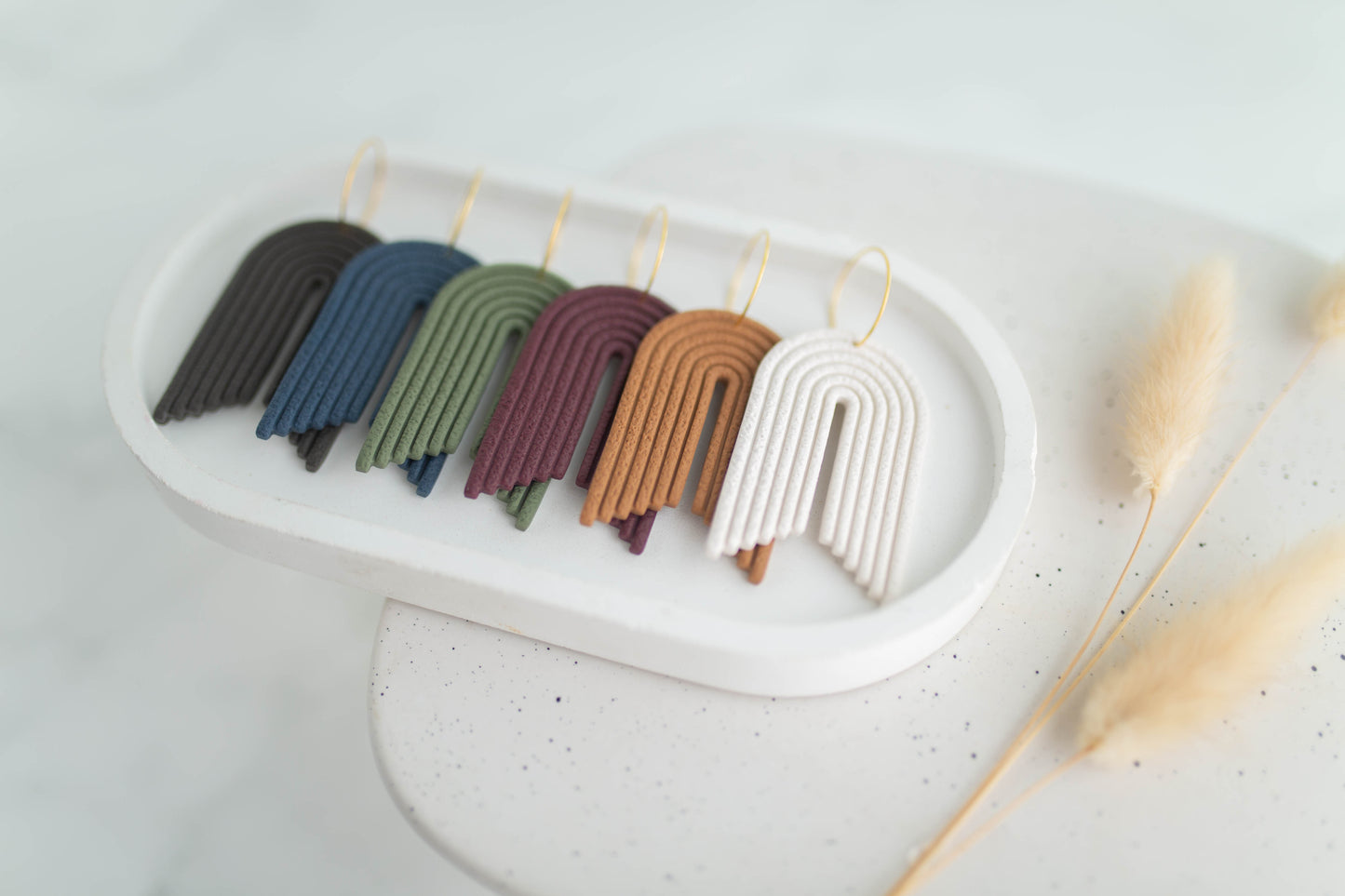 Clay Earrings | Arch Hoops | Autumn Edit
