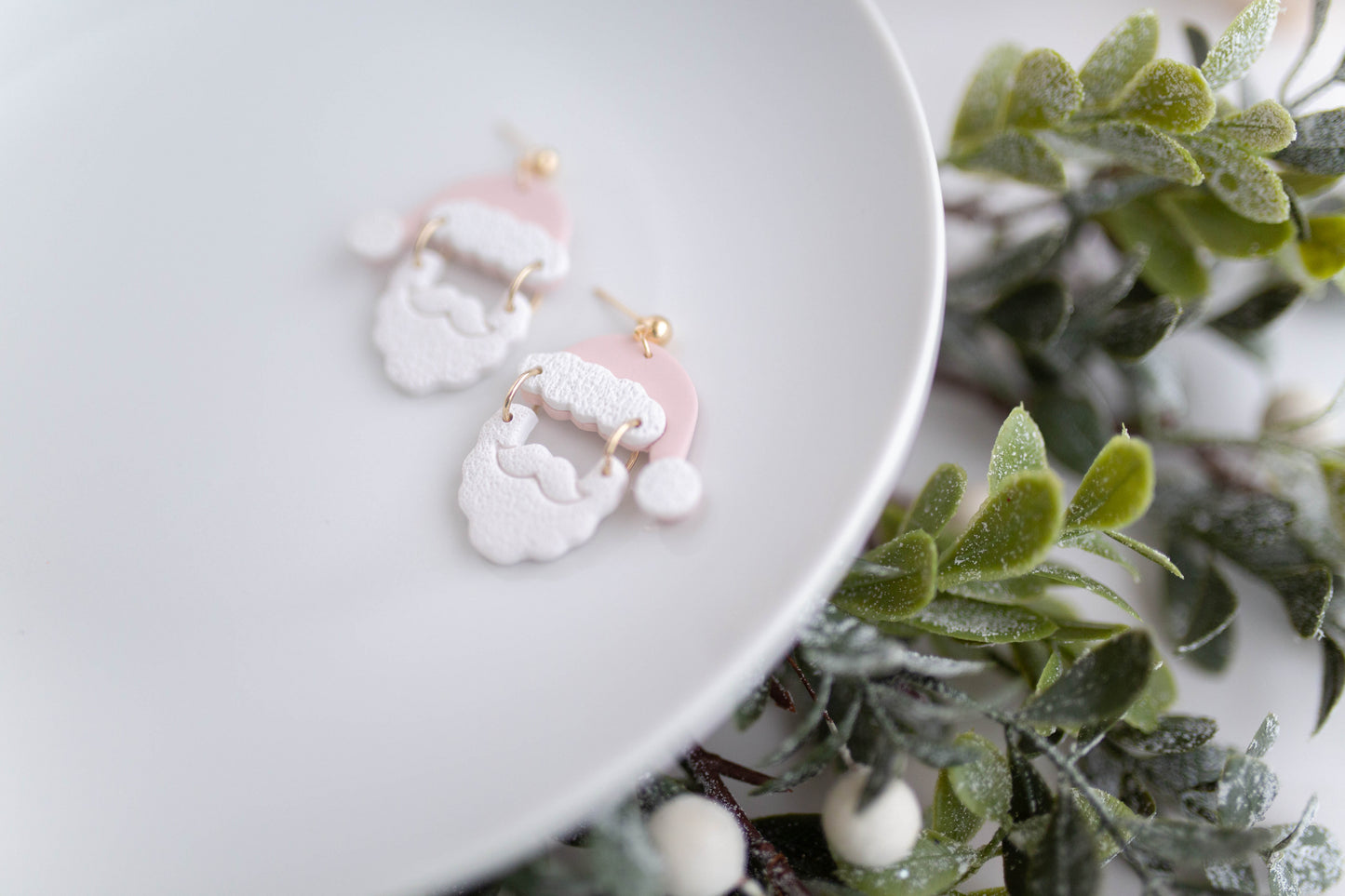 Clay Earrings | Santas | Merry Everything