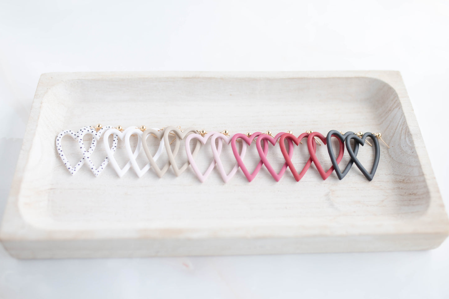 Clay Earrings | Heart Dangles | Lover Era Collection