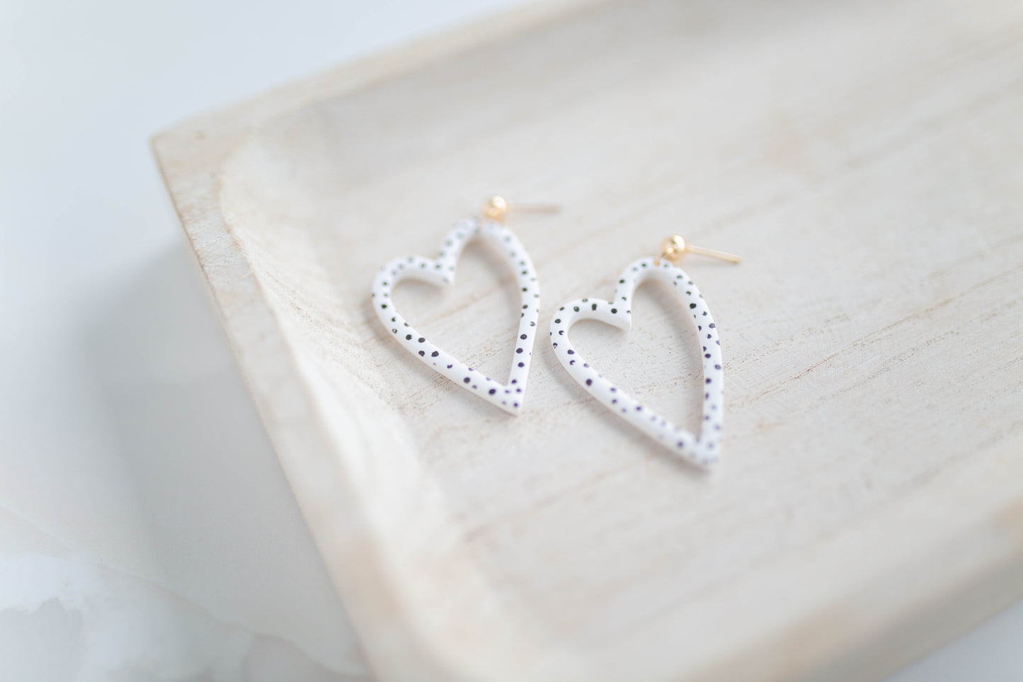 Clay Earrings | Heart Dangles | Lover Era Collection