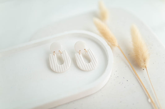 Clay Earrings | Horseshoes Dangles | Autumn Edit