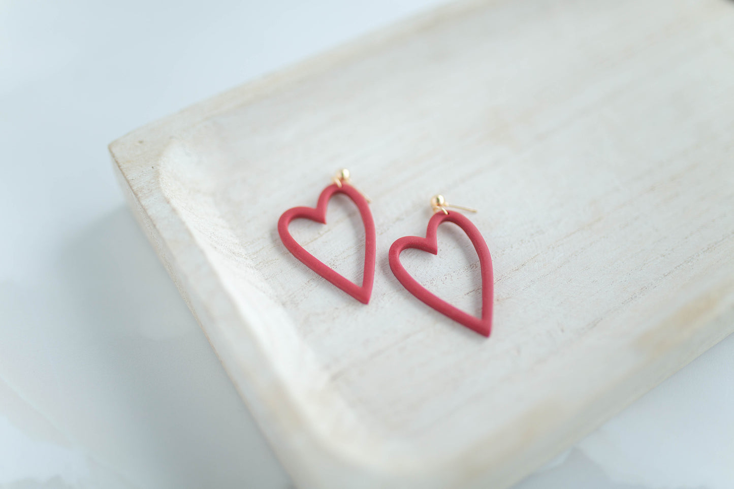 Clay Earrings | Heart Dangles | Lover Era Collection