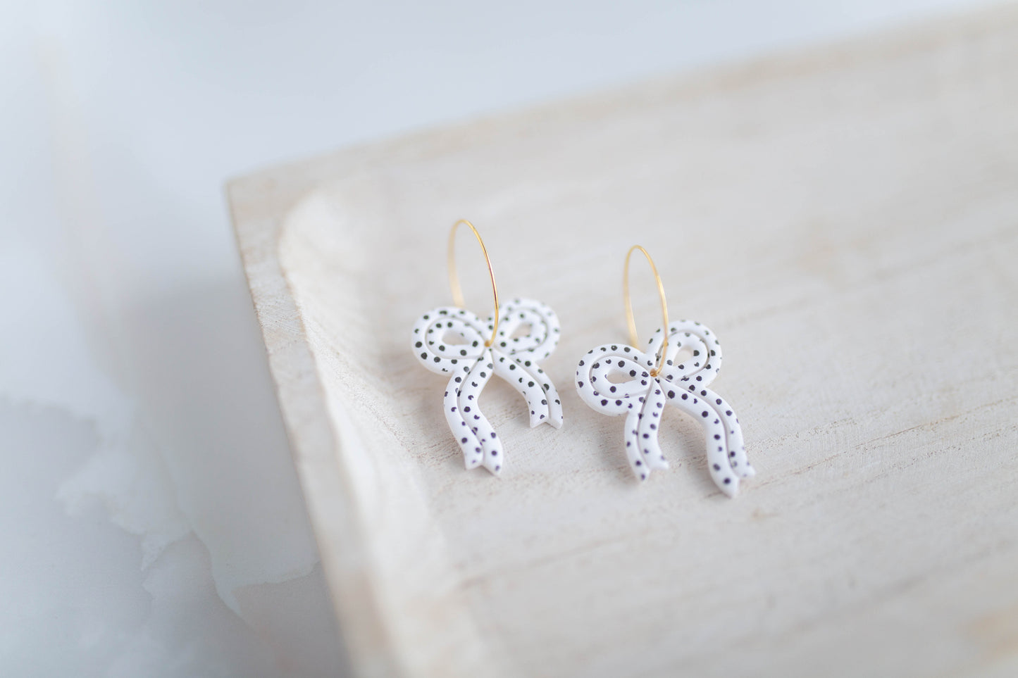 Clay Earrings | Ribbon Hoops| Lover Era Collection