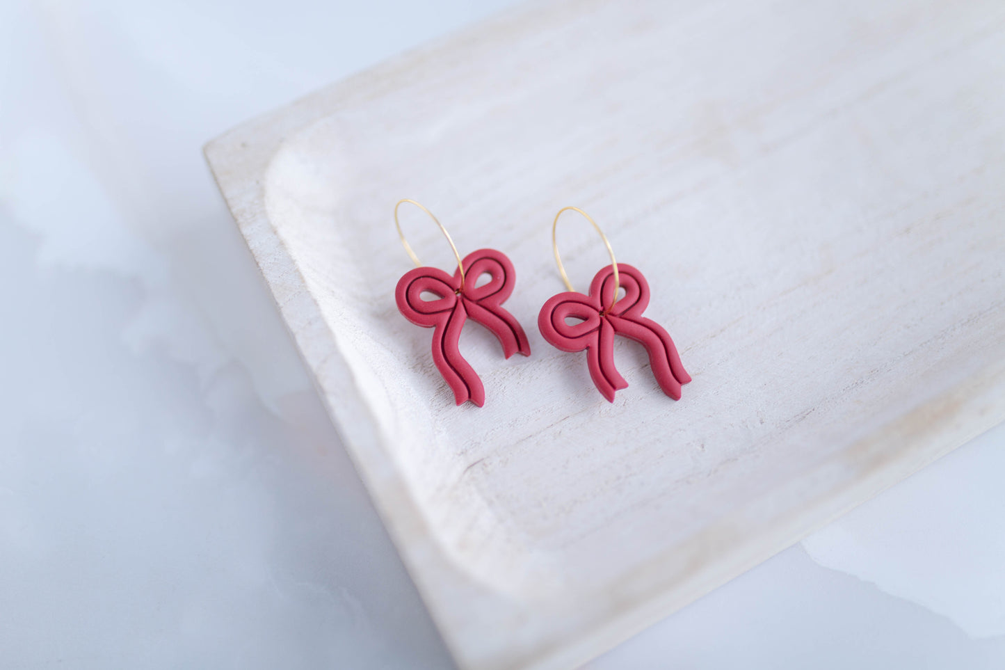 Clay Earrings | Ribbon Hoops| Lover Era Collection