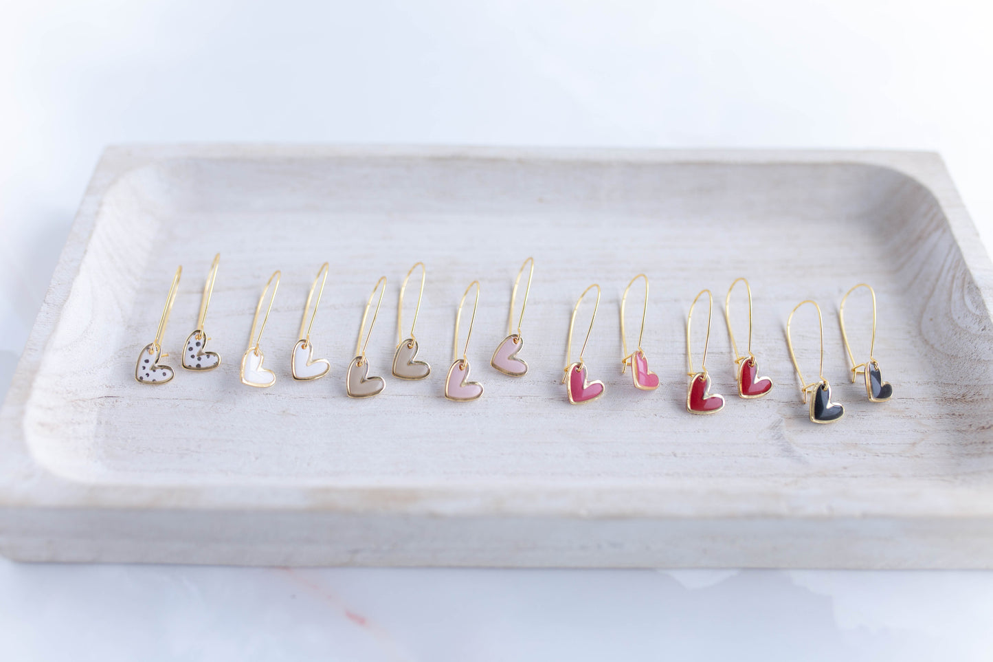 Clay Earrings | Mini Heart Drops | Lover Era Collection