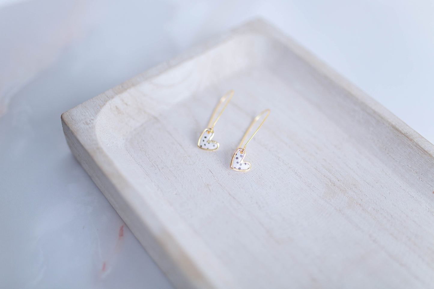 Clay Earrings | Mini Heart Drops | Lover Era Collection