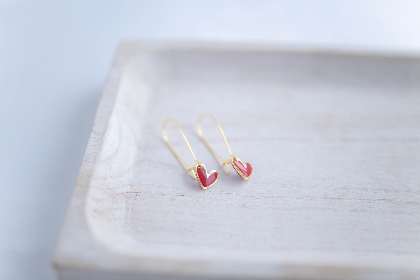 Clay Earrings | Mini Heart Drops | Lover Era Collection