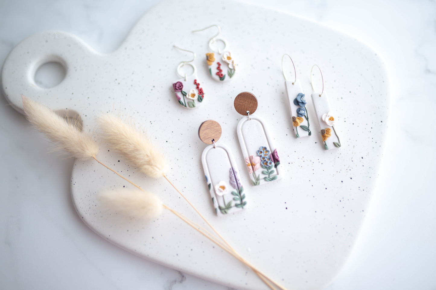 Clay Earring | Bridal Bouquet | Custom Ordee