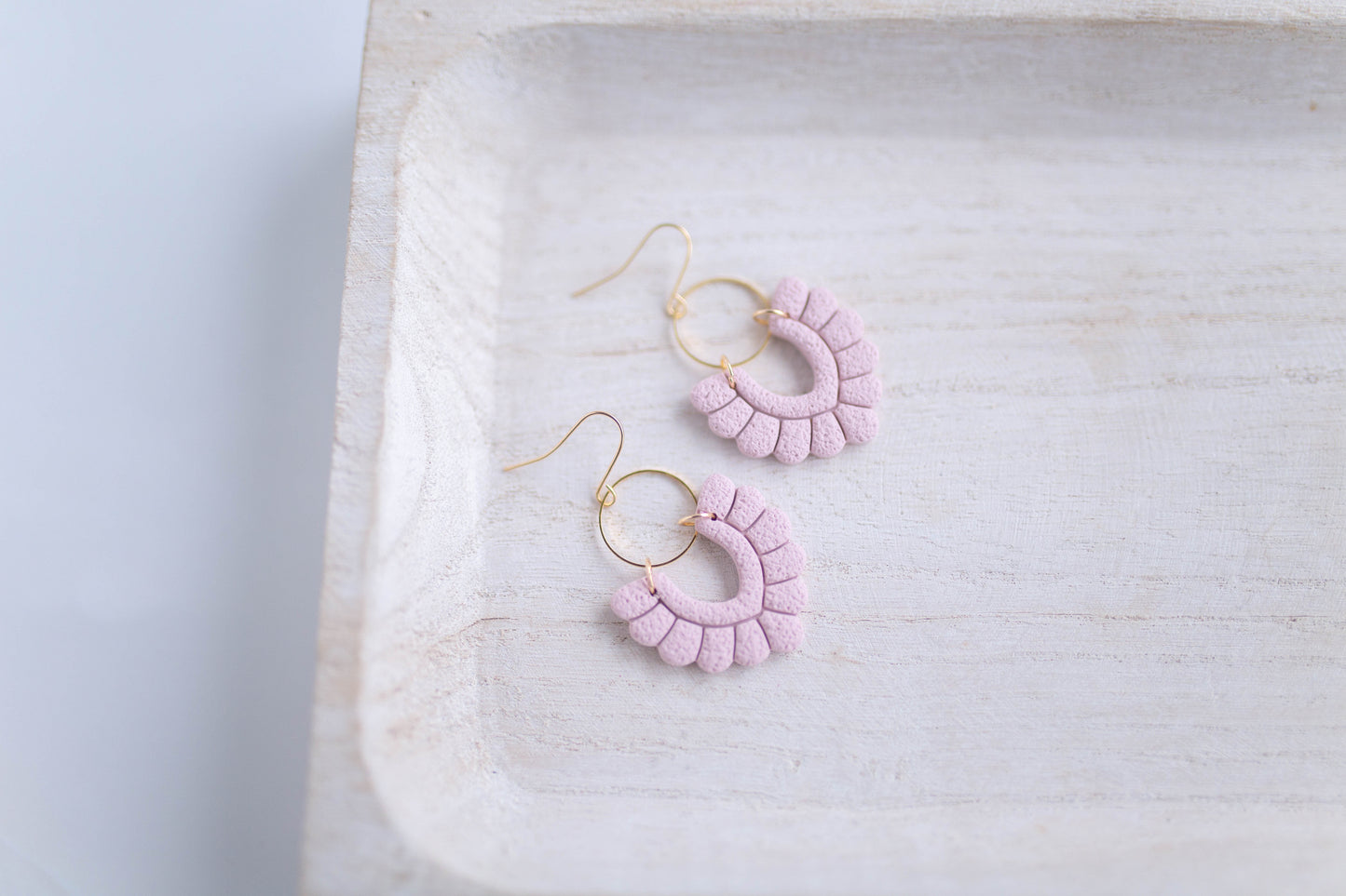 Clay Earrings | Scallop Dangles | Lover Era Collection