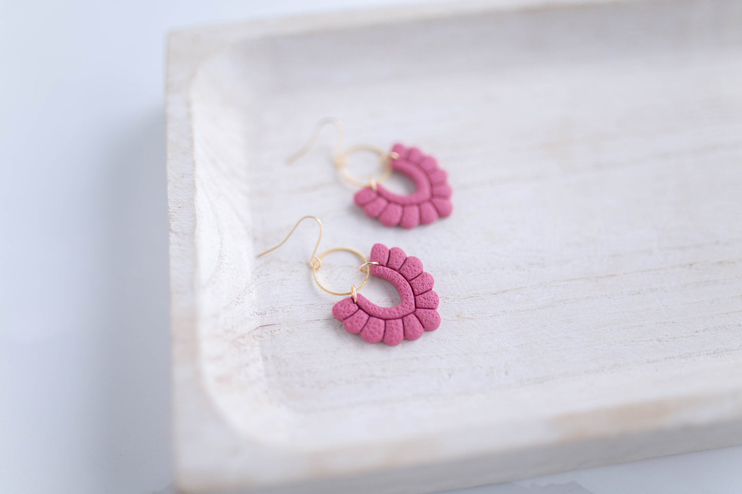 Clay Earrings | Scallop Dangles | Lover Era Collection