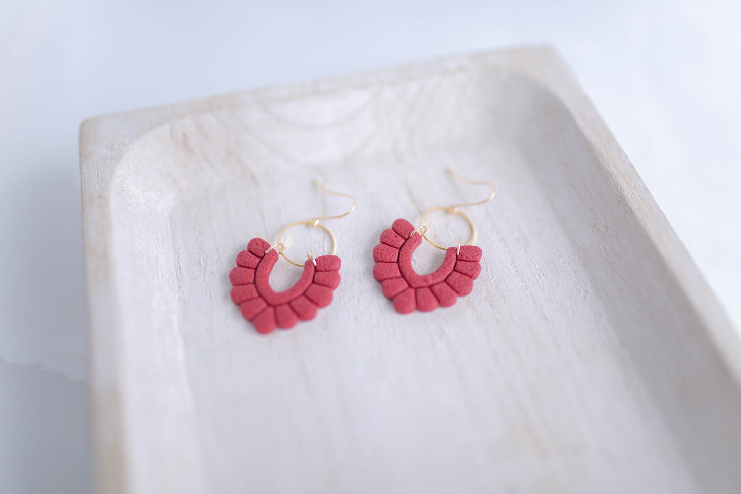 Clay Earrings | Scallop Dangles | Lover Era Collection