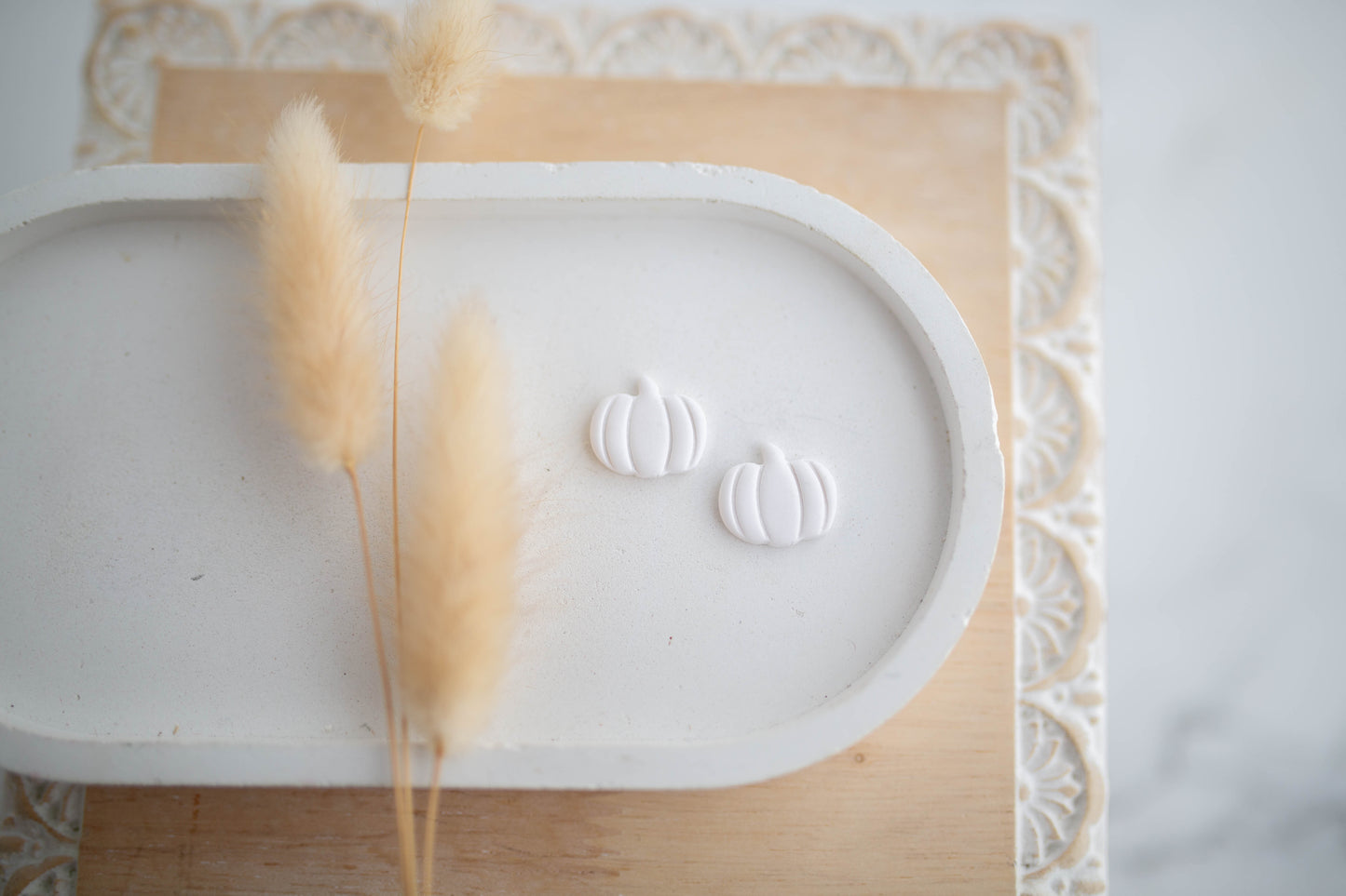 Clay Earrings | Pumpkin Studs | Pumpkin Patch Collection