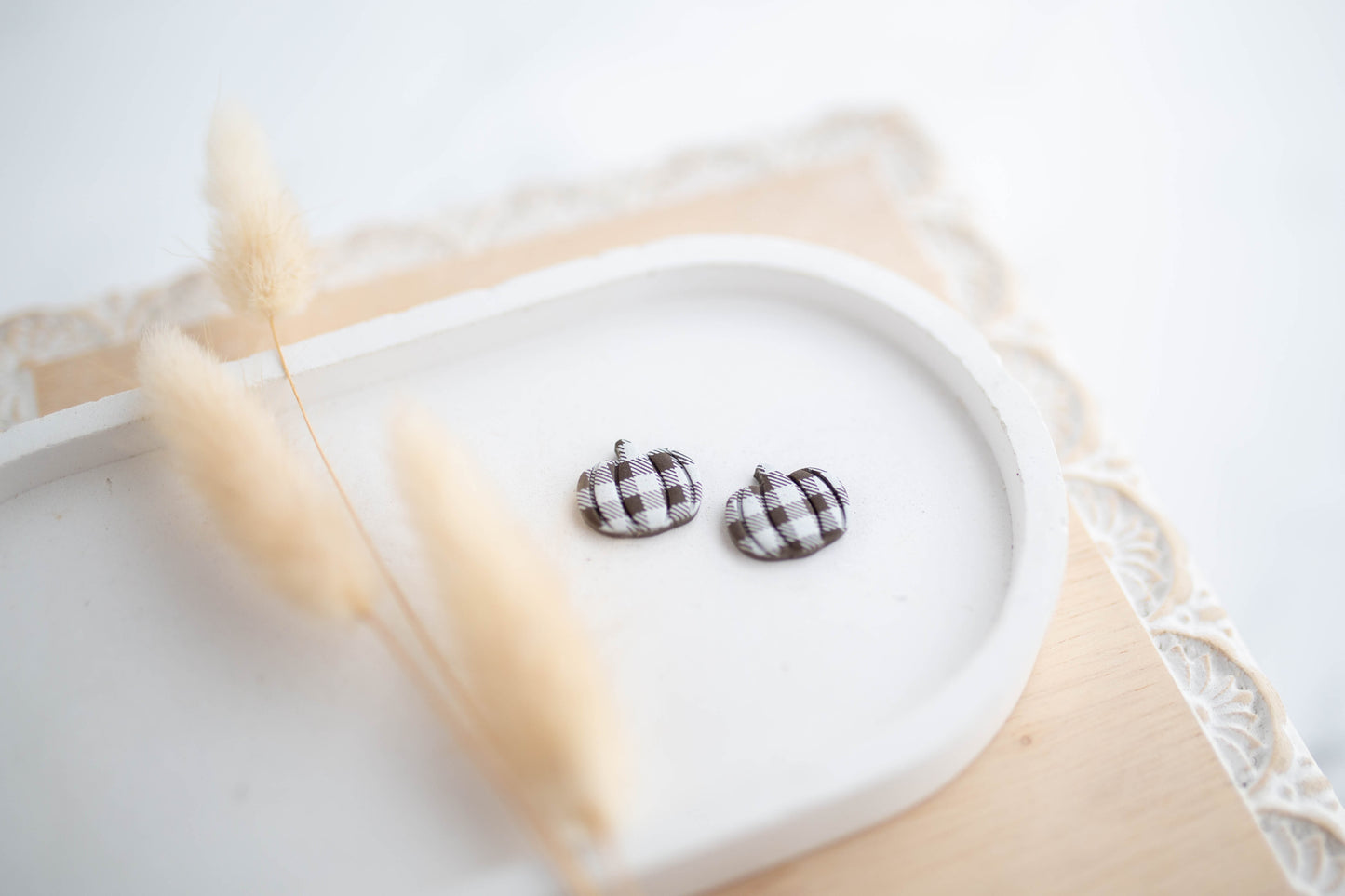 Clay Earrings | Pumpkin Studs | Pumpkin Patch Collection