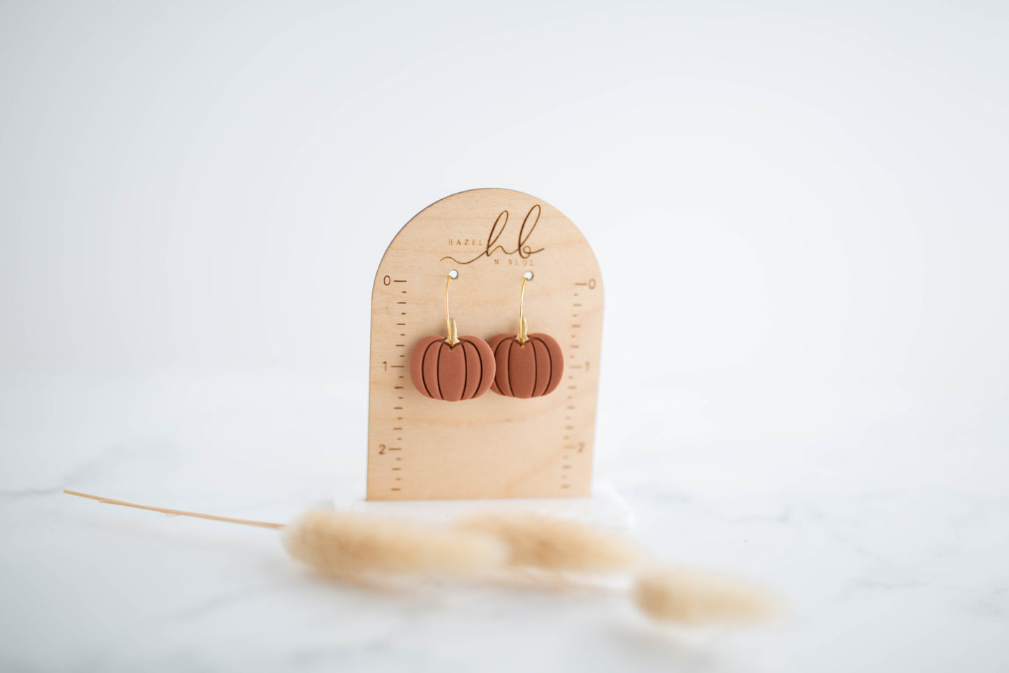 Clay Earrings | Pumpkin Hoops | Pumpkin Patch Collection