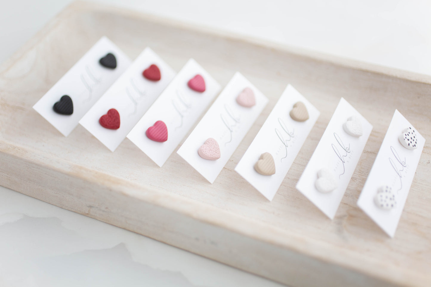 Clay Earrings | Heart Studs | Lover Era Collection