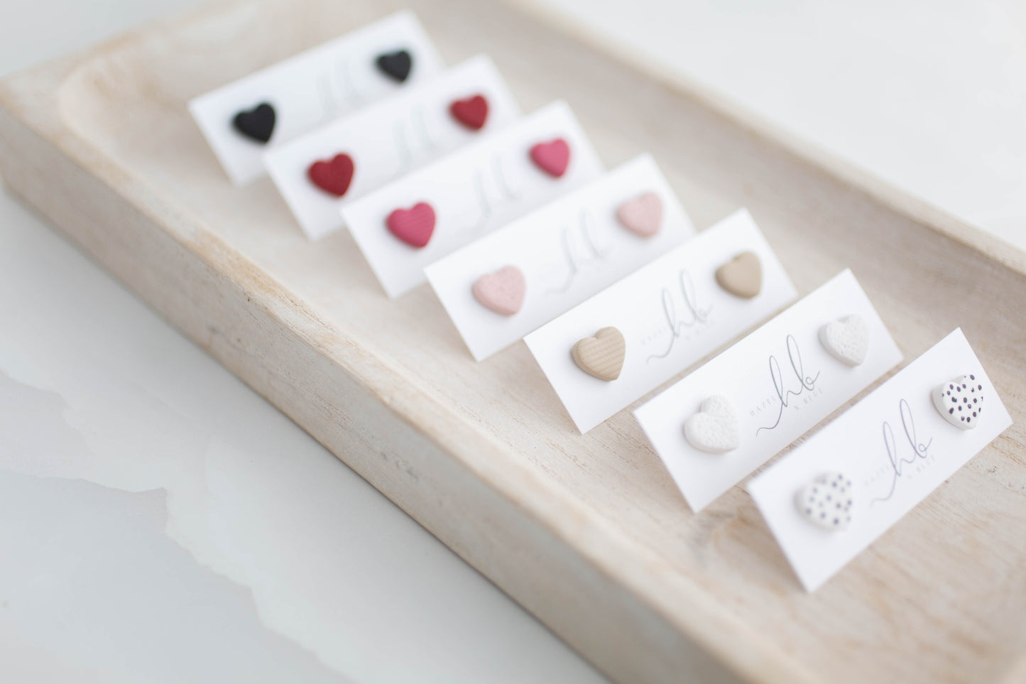 Clay Earrings | Heart Studs | Lover Era Collection