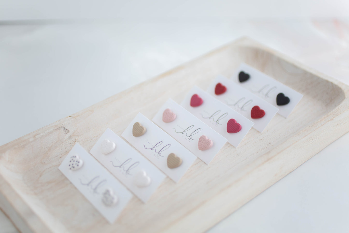 Clay Earrings | Heart Studs | Lover Era Collection