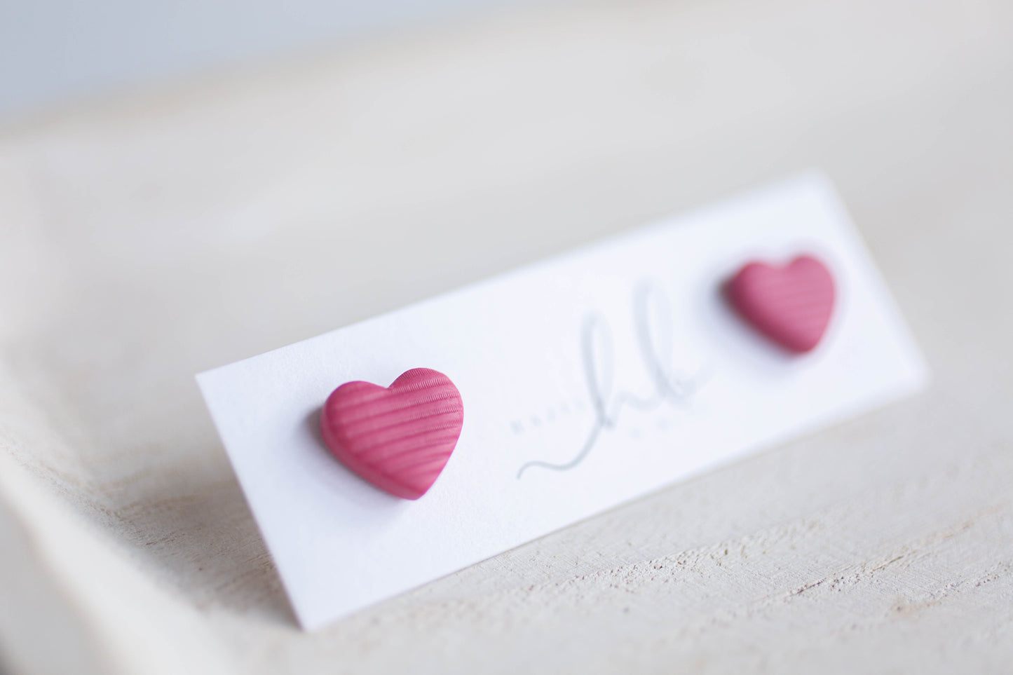 Clay Earrings | Heart Studs | Lover Era Collection