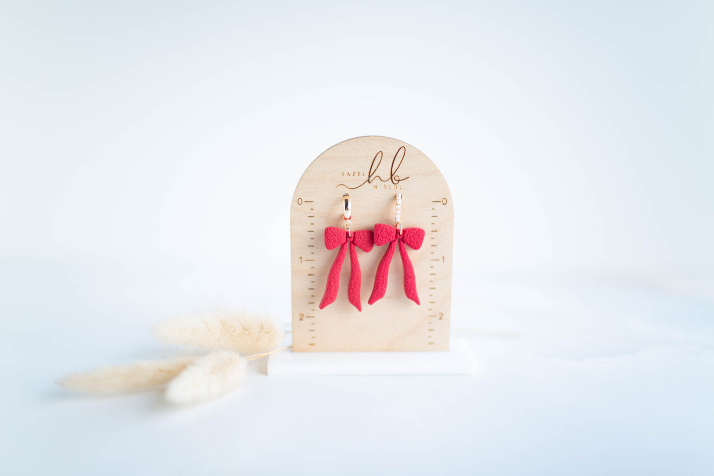 Clay Earrings | Bow Dangles | Sweetheart Collection