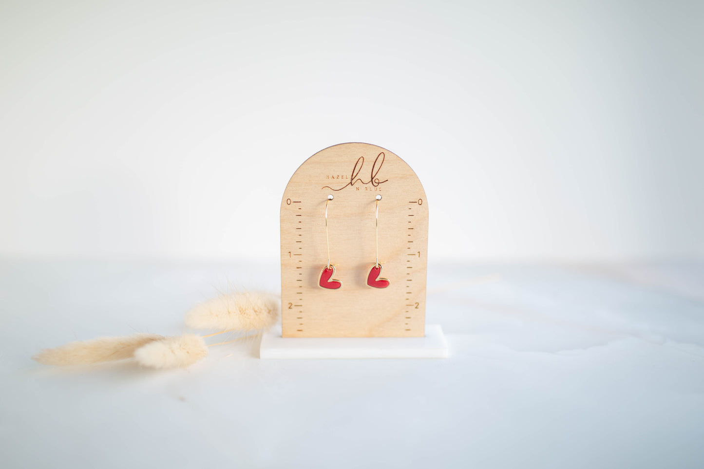 Clay Earrings | Mini Heart Drops | Sweetheart Collection
