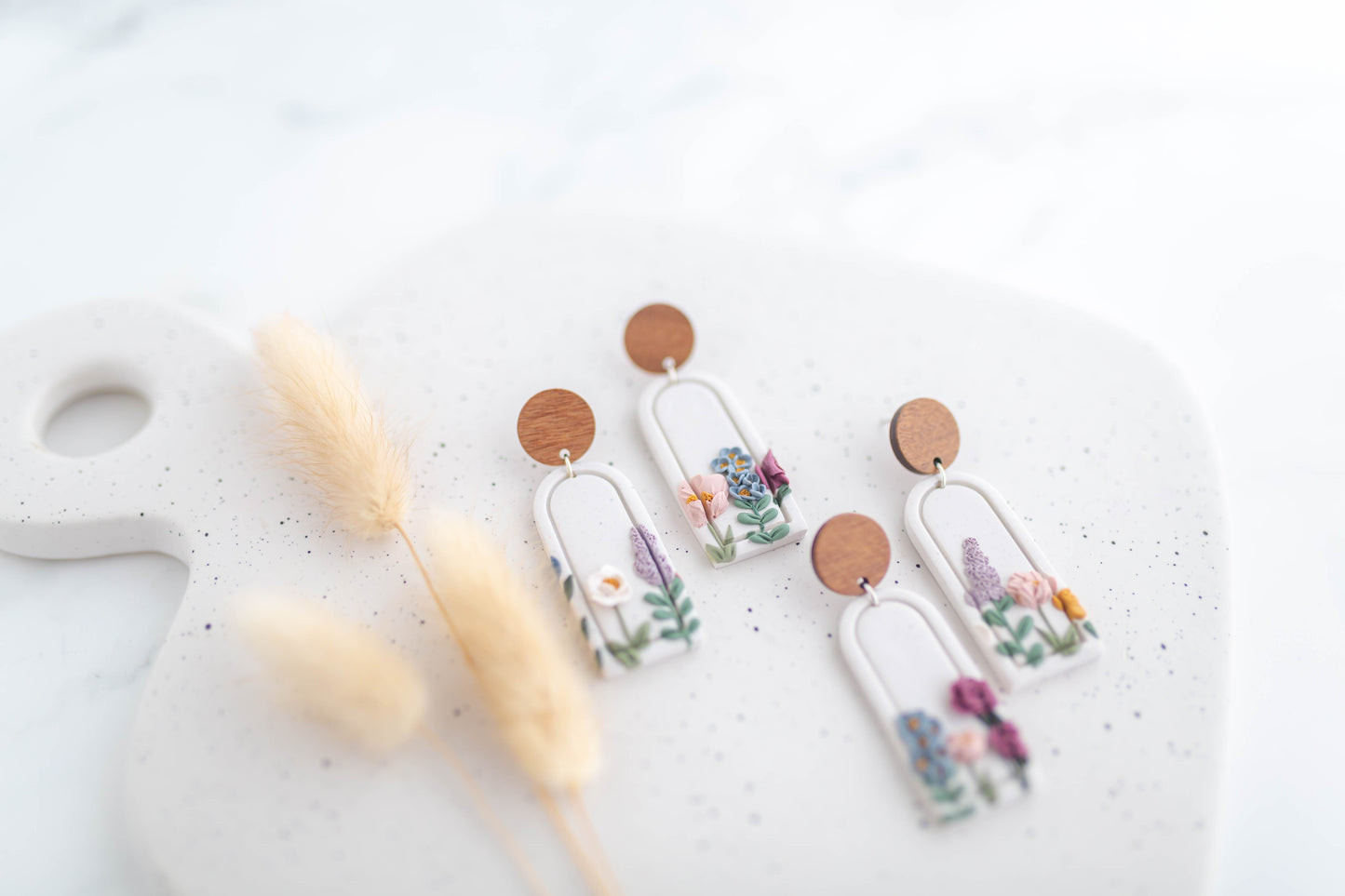 Clay Earring | Bridal Bouquet | Custom Ordee
