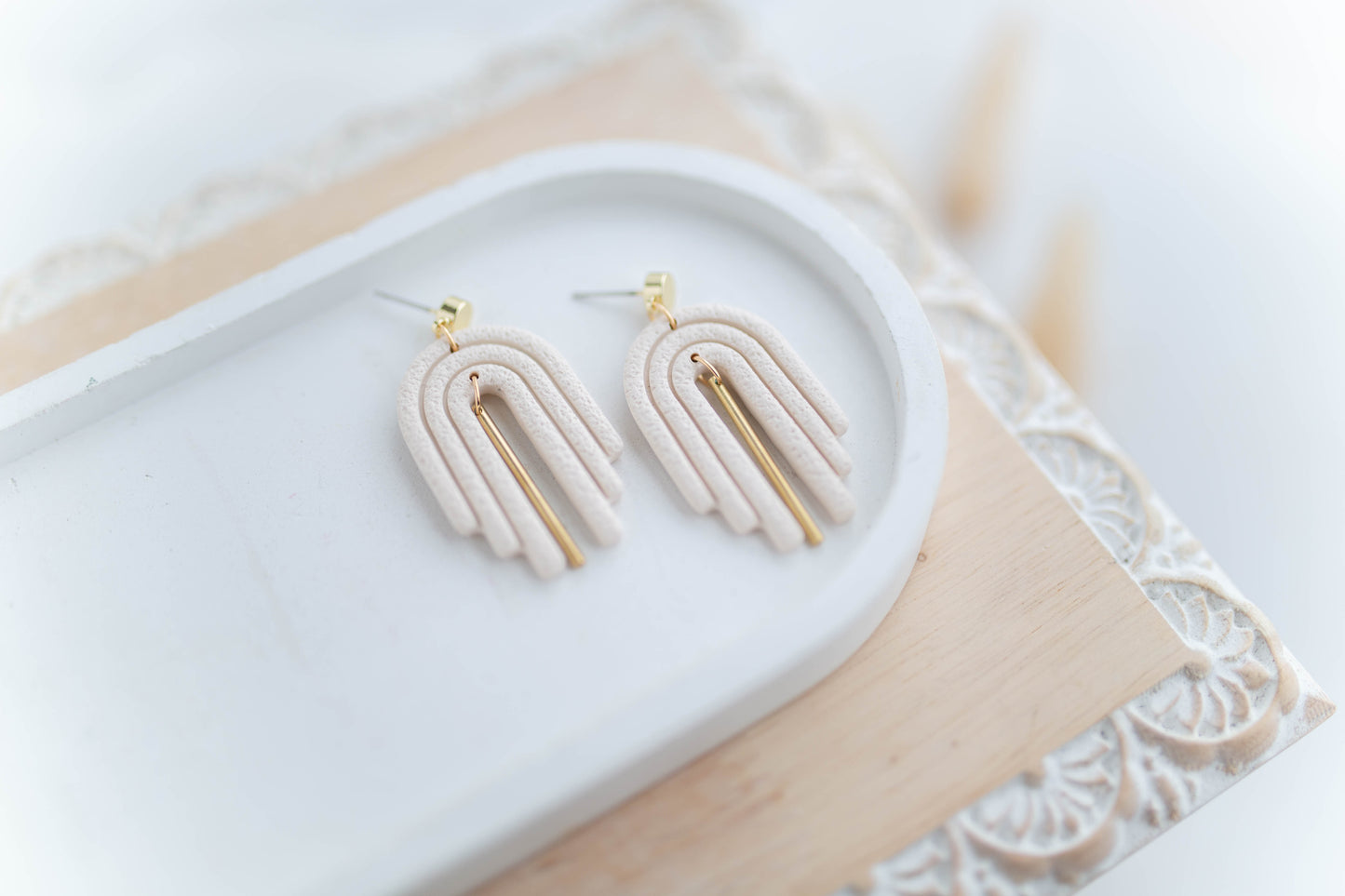 Clay Earrings | Arch Dangles | Sweetheart Collection