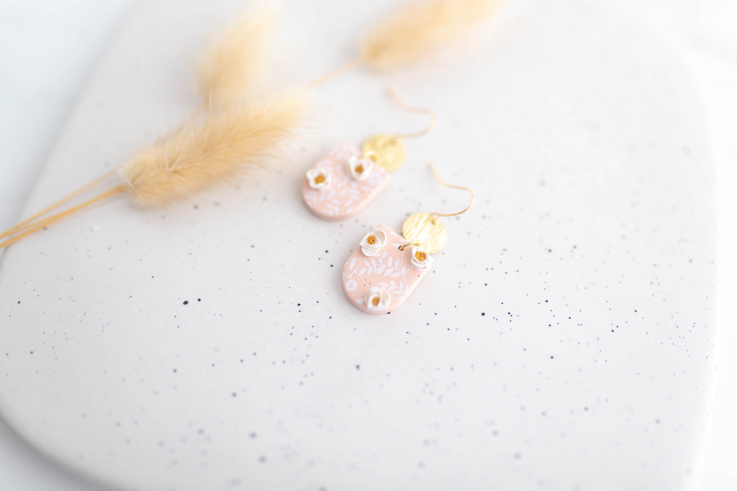Clay Earring | Floral Dainty Dangles | Mother's Day Collection