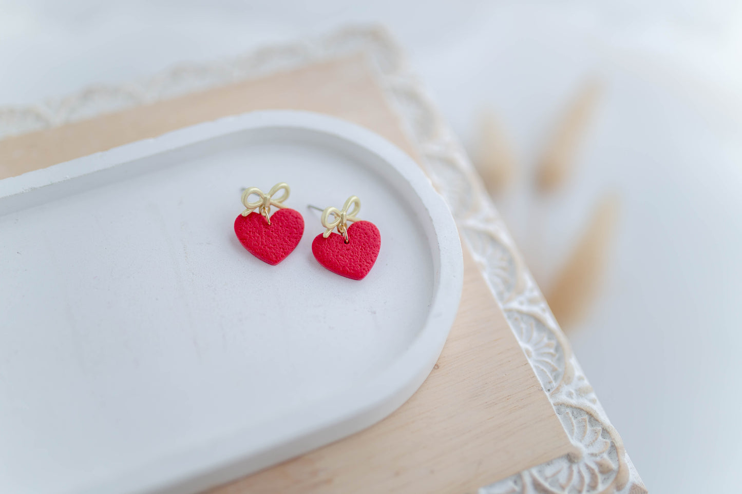 Clay Earrings | Mini Sweetheart Dangles | Sweetheart Collection