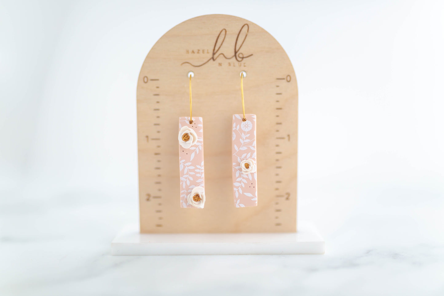 Clay Earring | Floral Simple Hoops | Mother's Day Collection