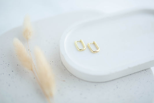 Simple Earrings | Simply Square Huggies | Simply Spring Collection