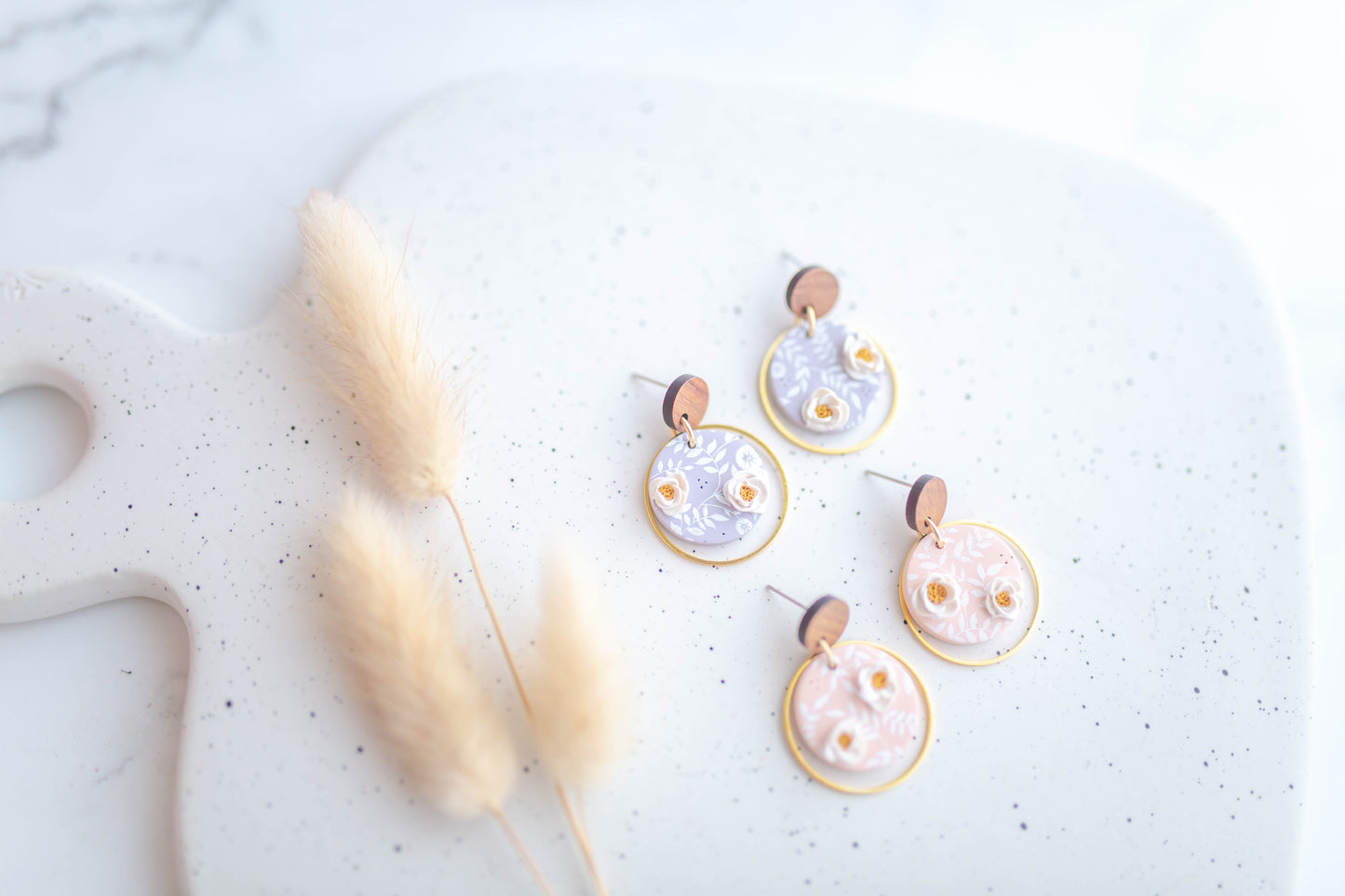 Clay Earring | Floral Dainty Drops| Mother's Day Collection