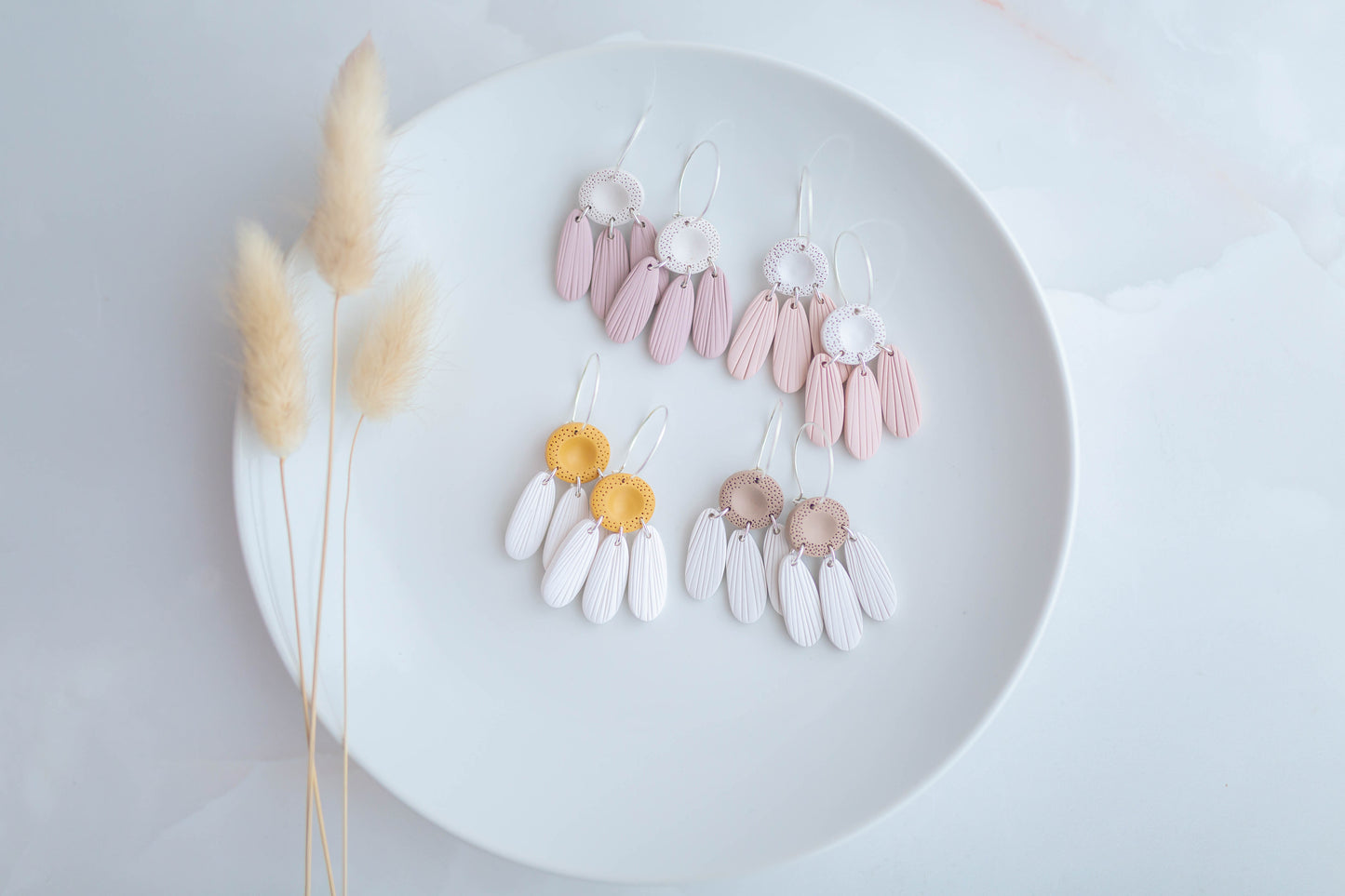 Clay earring | Daisy Hoops | Garden Collection