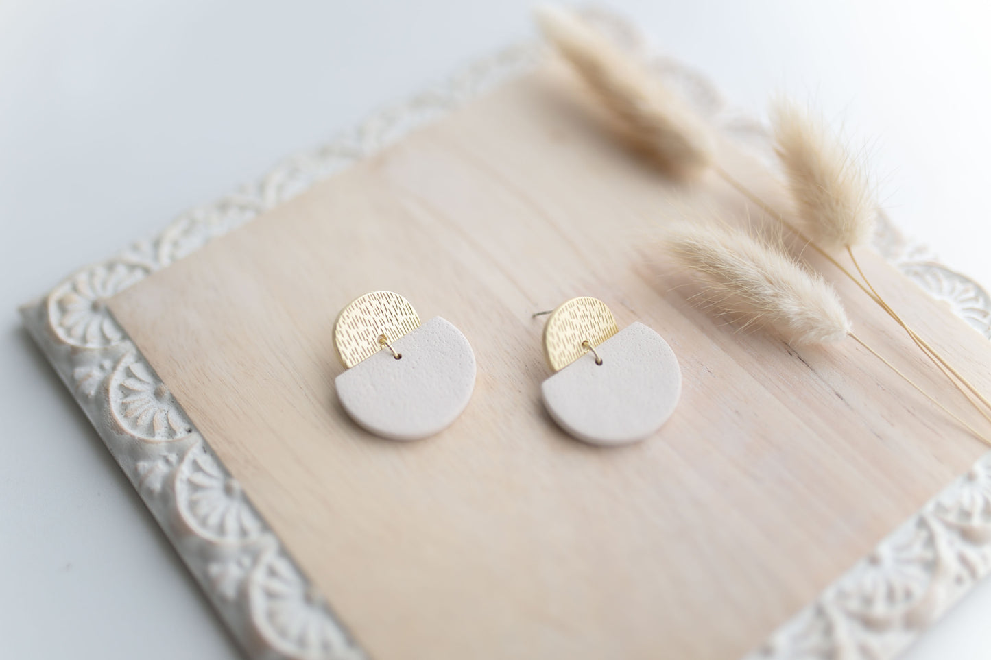 Clay earring | ivory + simple | Southwest Collection