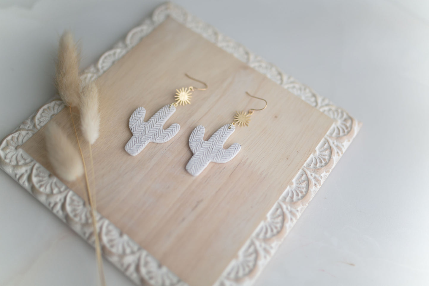 Clay earring | granite cactus | Southwest Collection