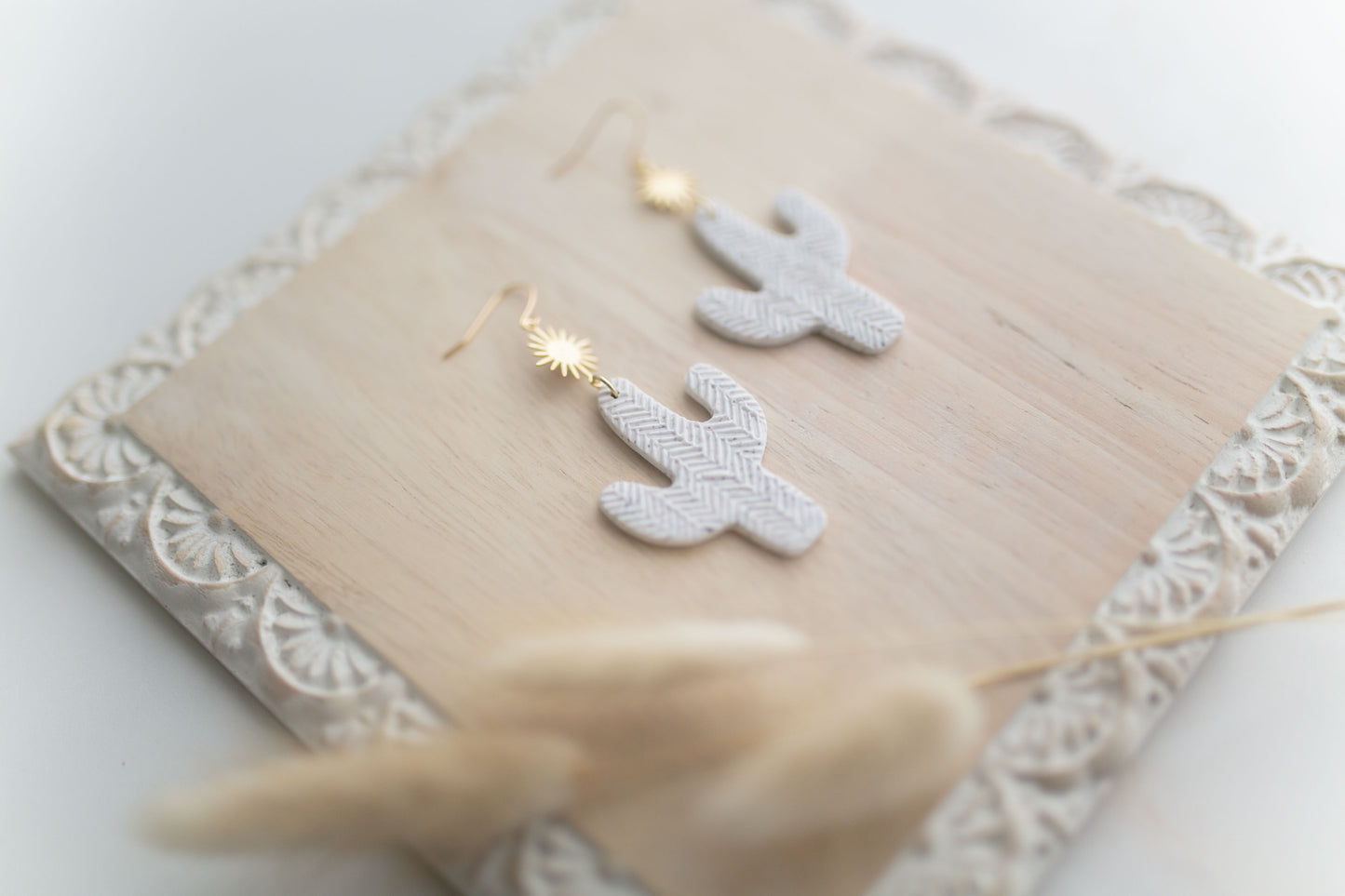 Clay earring | granite cactus | Southwest Collection