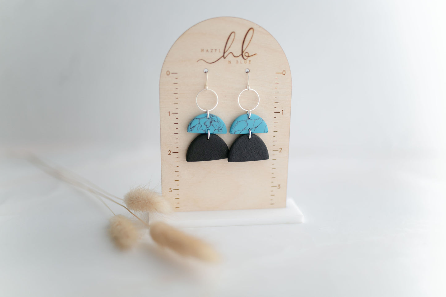 Clay earring | turquoise dangles | Southwest Collection