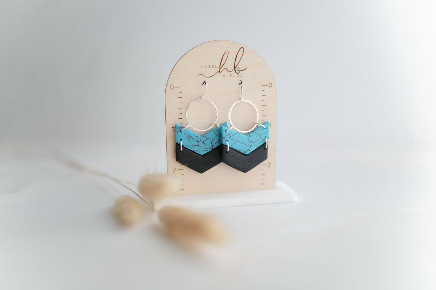 Clay earring | turquoise arrows | Southwest Collection