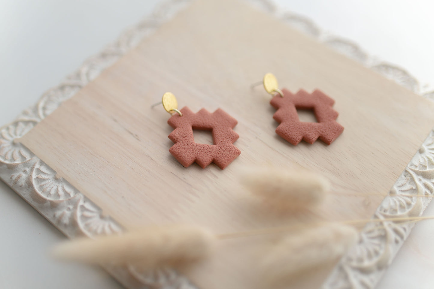 Clay earring | tera-cotta SW | Southwest Collection