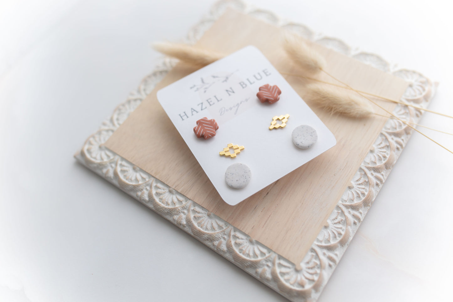 Clay earring | SW stud 3 pack | Southwest Collection