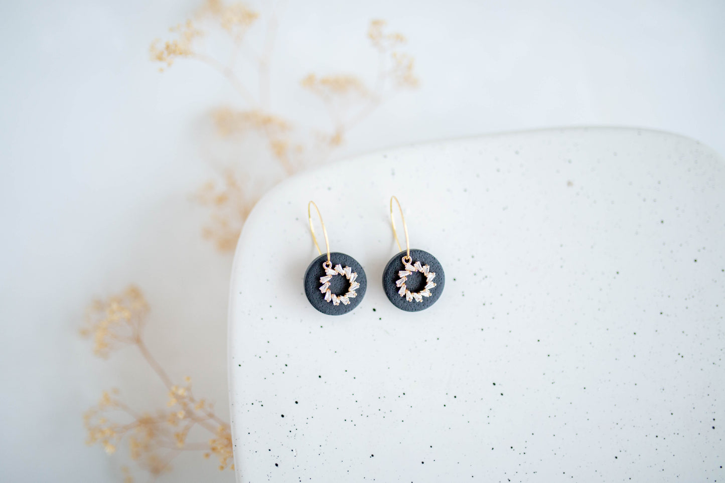 Clay earring | Monochrome Mini Hoops | Valentines Collection