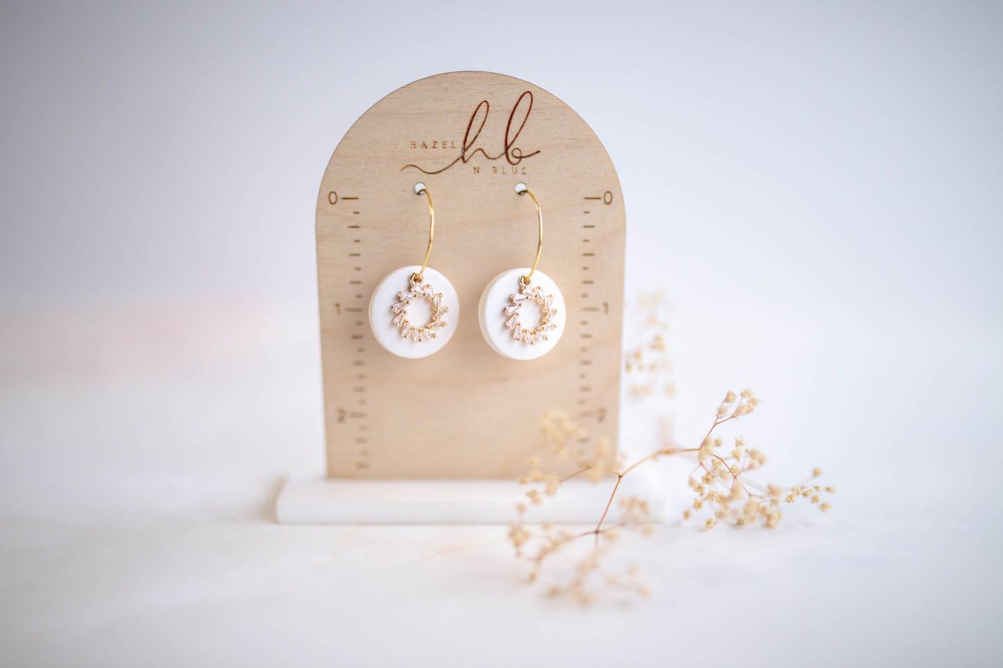 Clay earring | Monochrome Mini Hoops | Valentines Collection